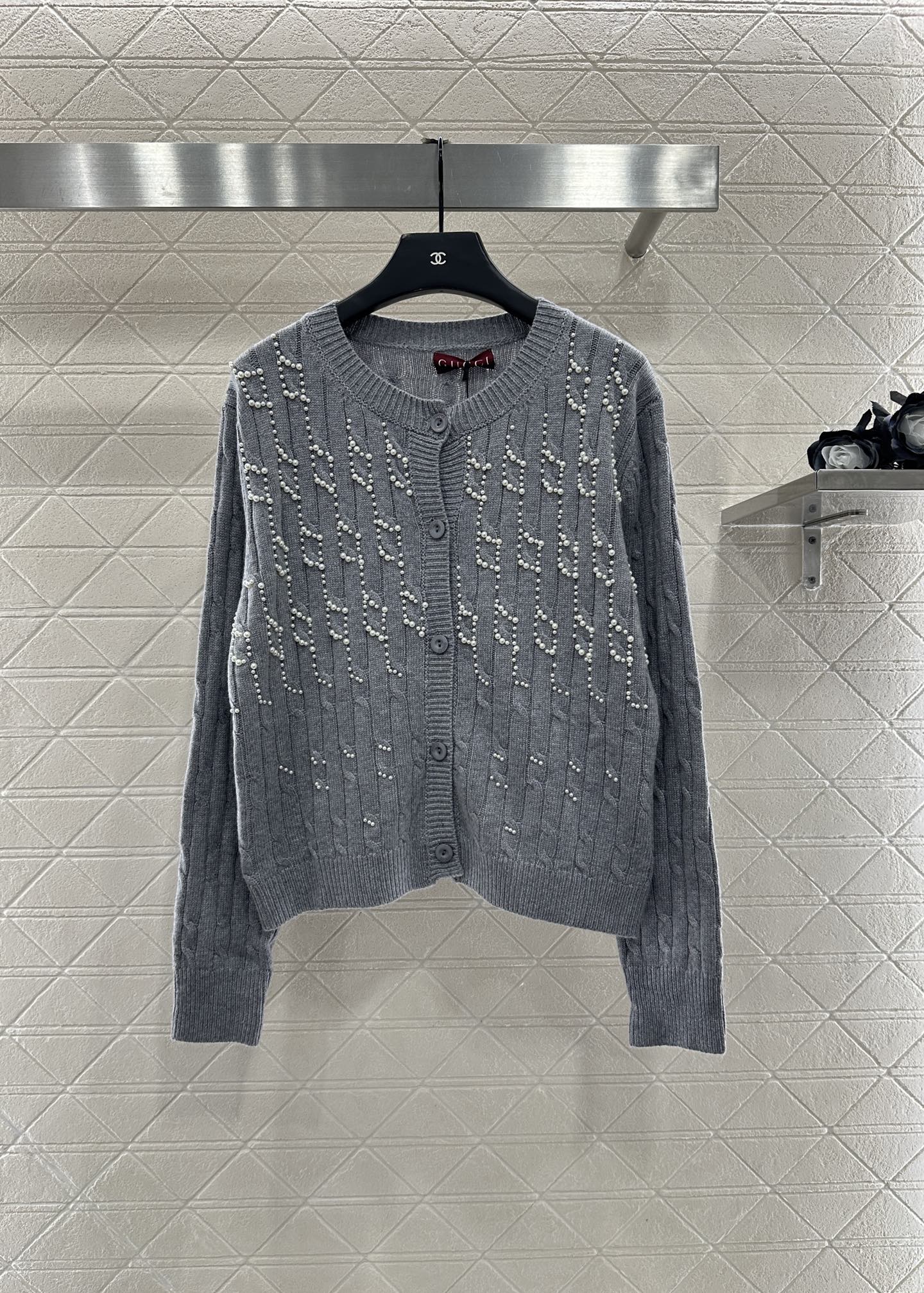 Pearl knitted cardigan