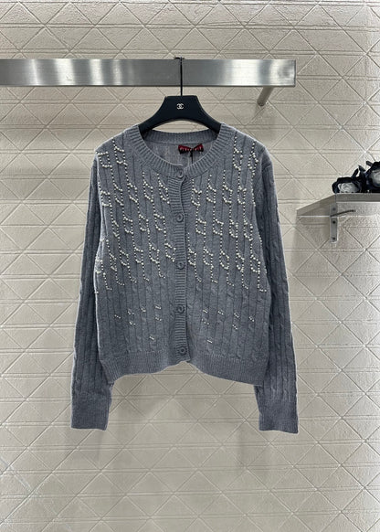 Pearl knitted cardigan