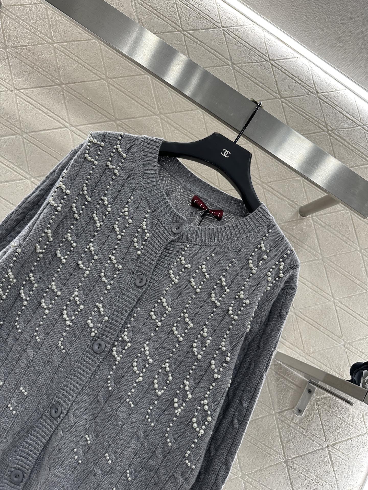 Pearl knitted cardigan