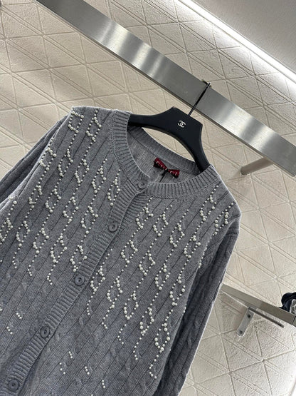Pearl knitted cardigan