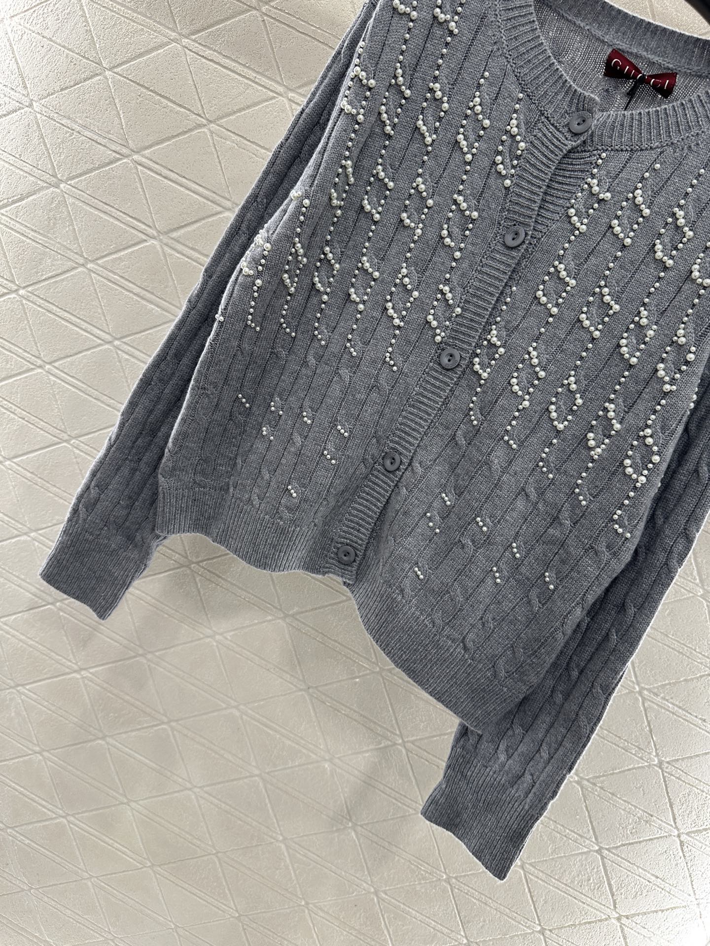 Pearl knitted cardigan