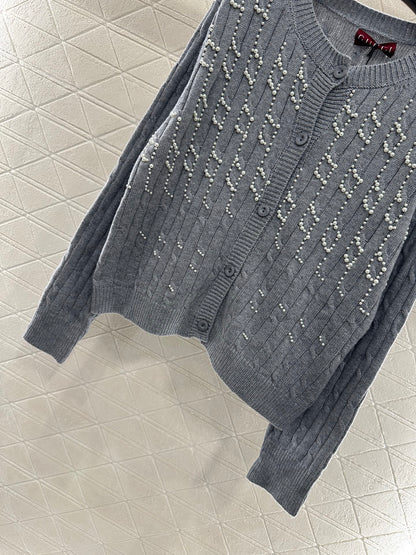 Pearl knitted cardigan