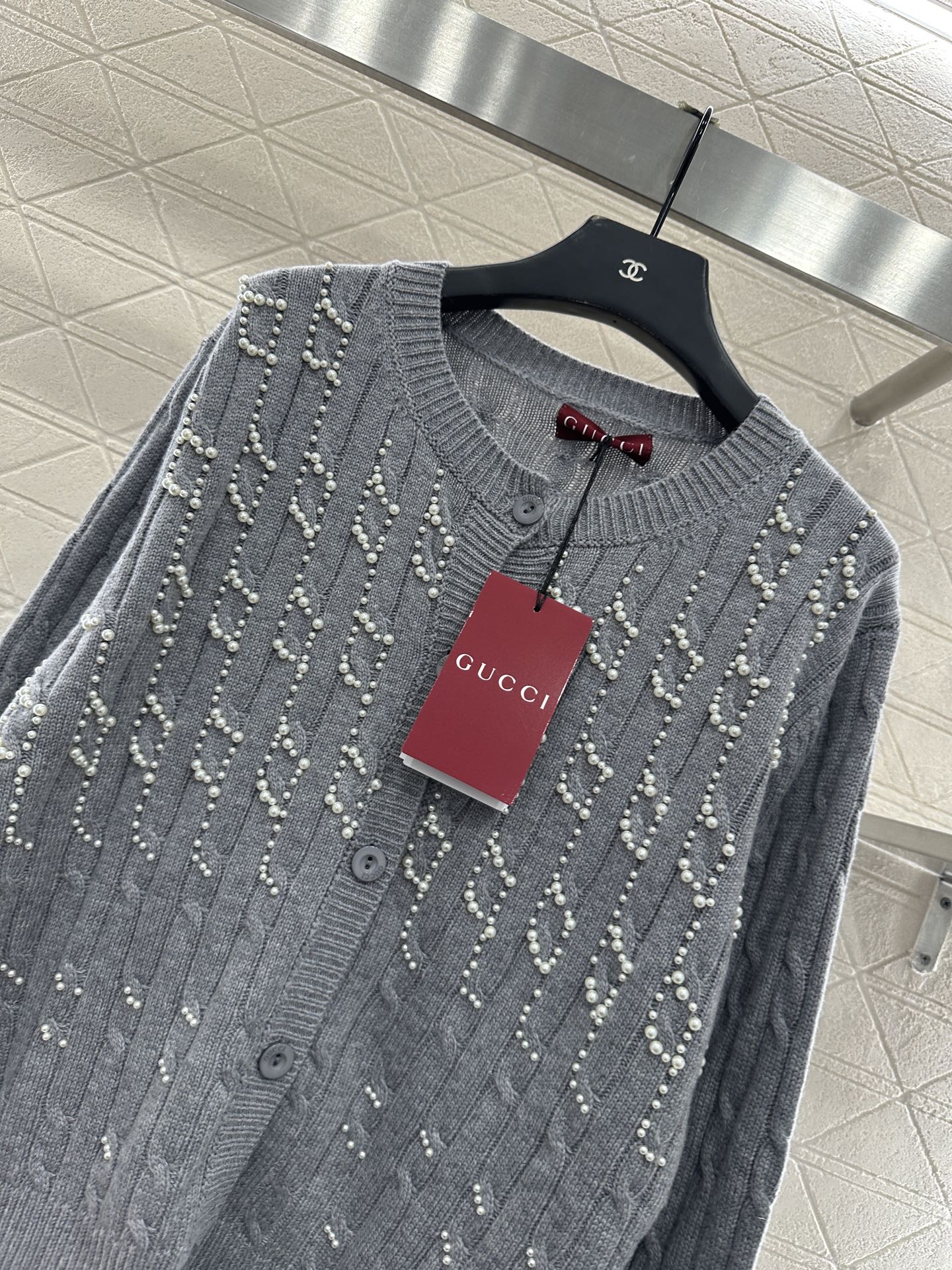 Pearl knitted cardigan