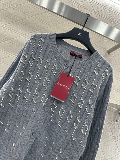 Pearl knitted cardigan
