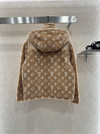 Hooded Teddy Lamb Coat