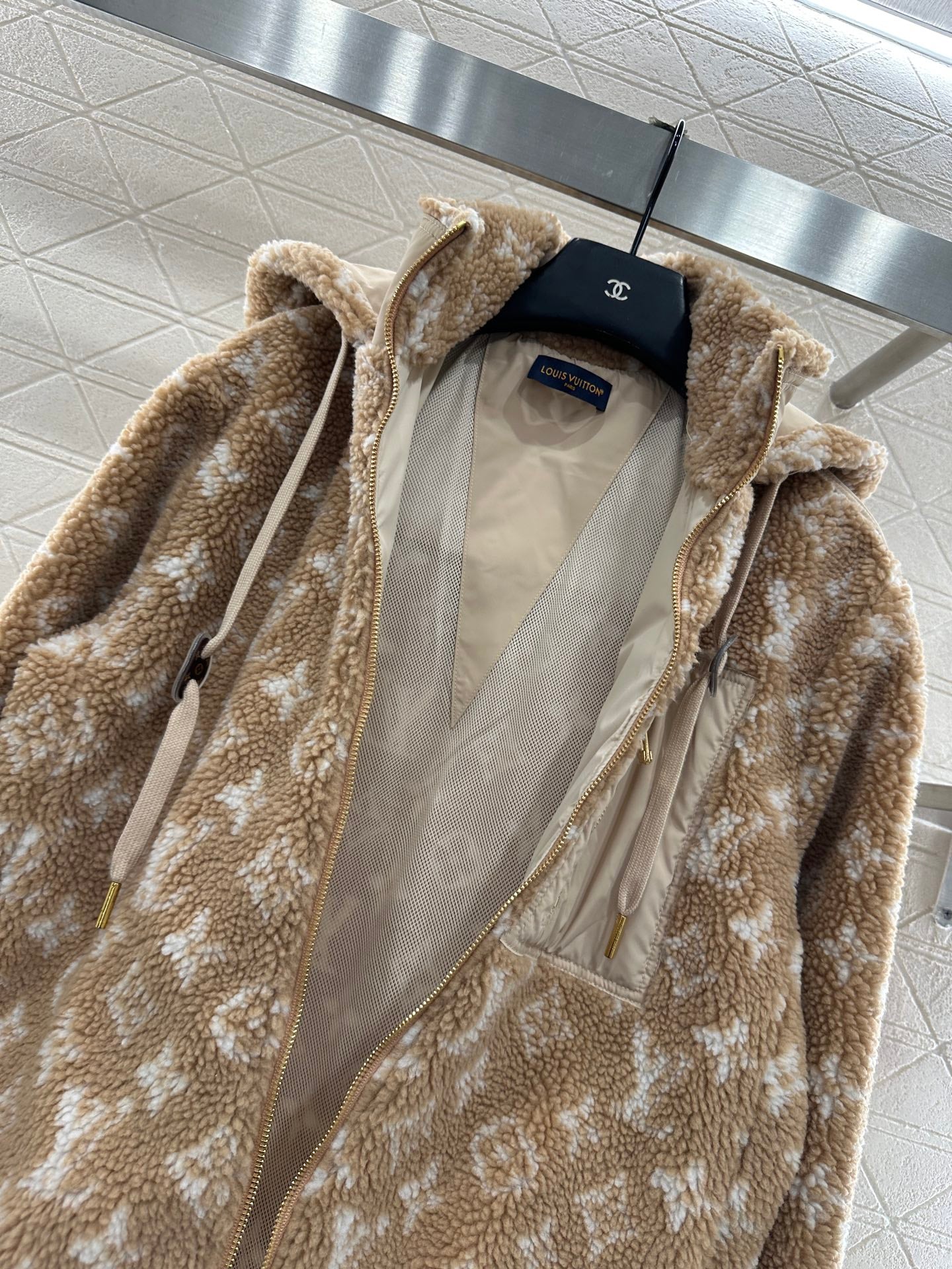 Hooded Teddy Lamb Coat