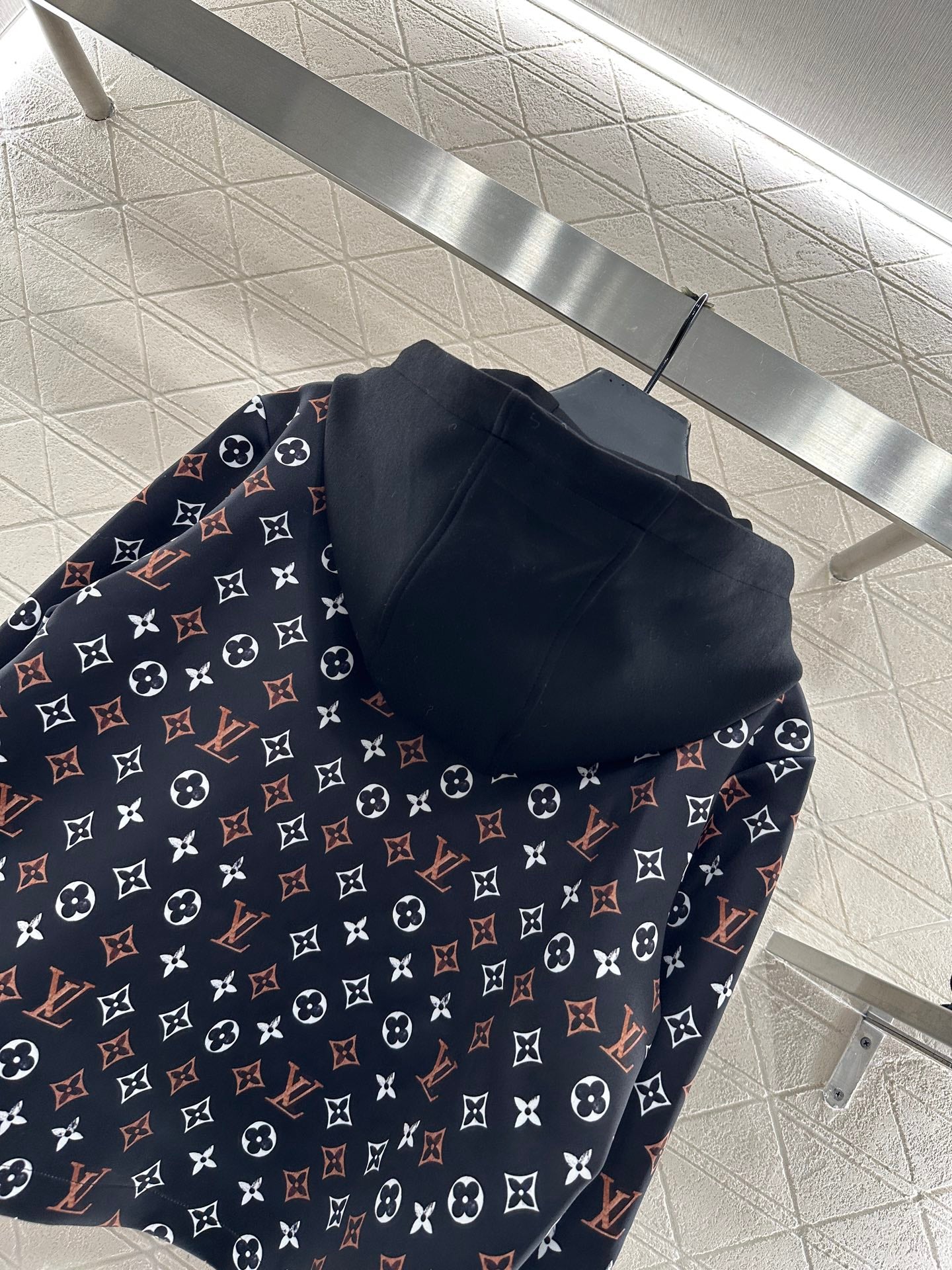 Printed hooded jacket