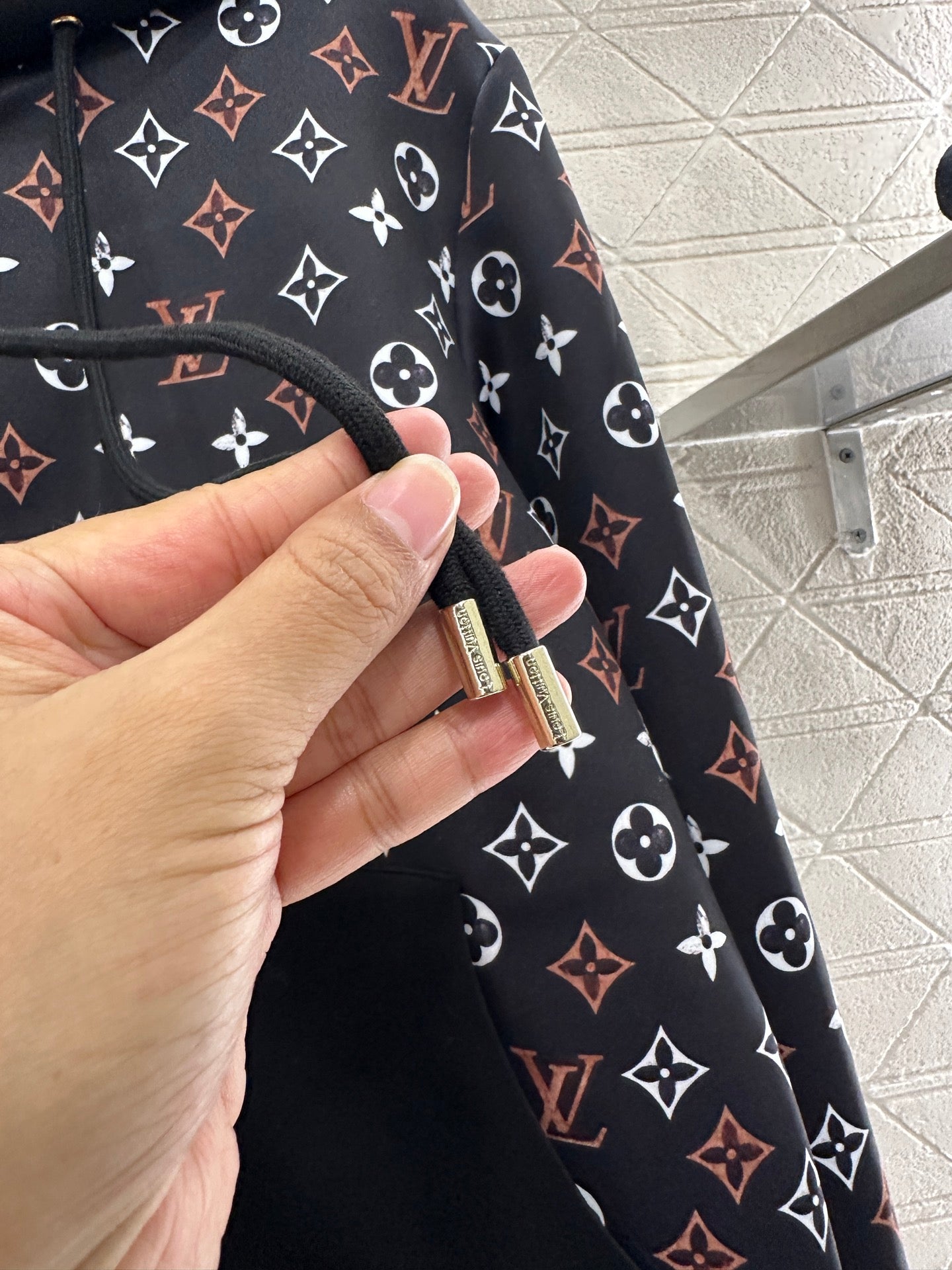 Printed hooded jacket