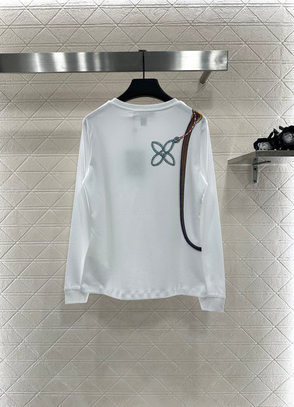 Chain printed long sleeved shirt