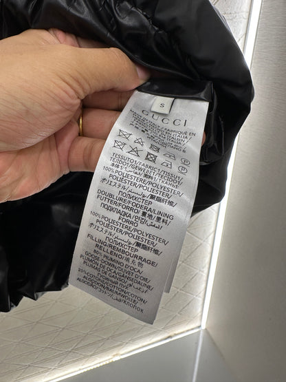 Jacquard mid length down jacket