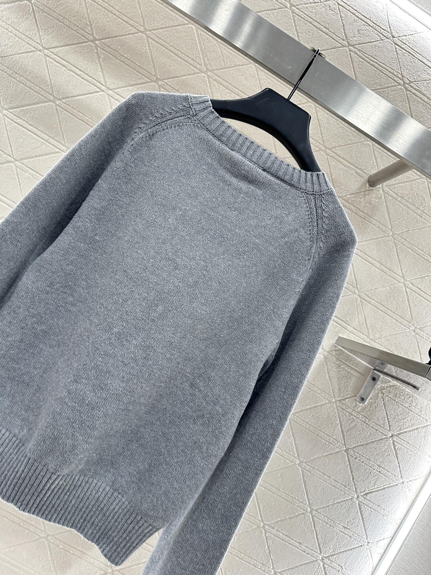 Embroidered crochet sweater