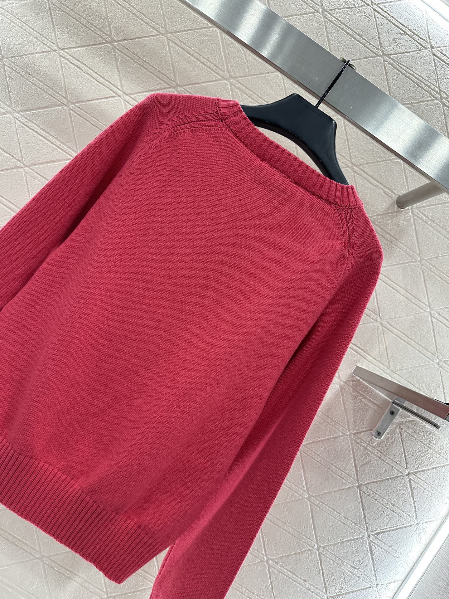 Embroidered crochet sweater