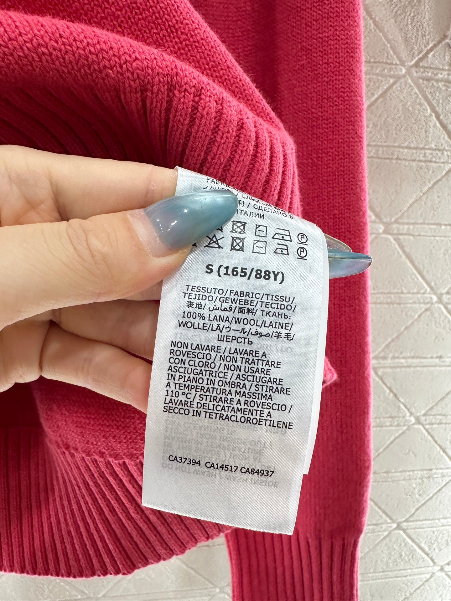 Embroidered crochet sweater