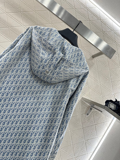 Jacquard hooded assault suit