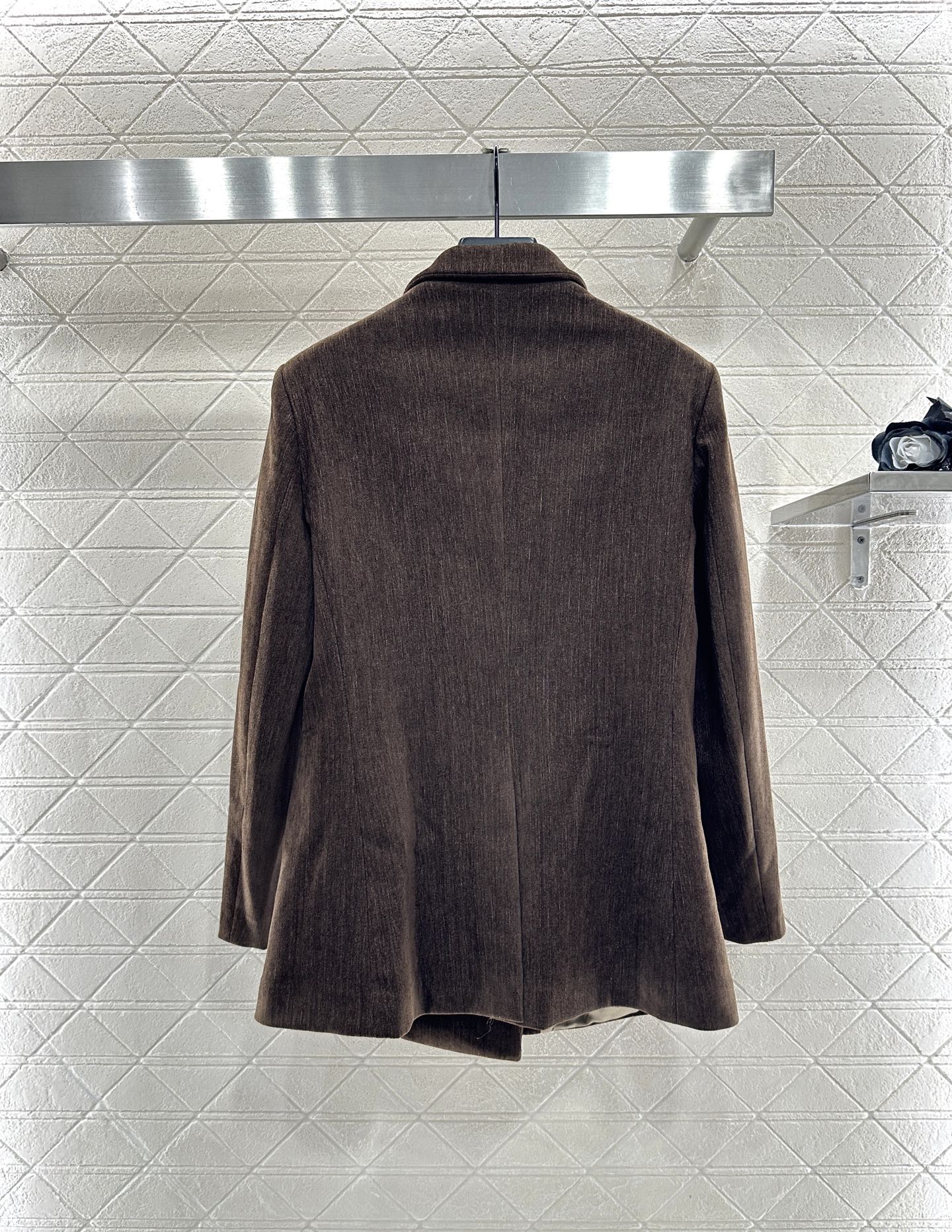 Collar suit waist chain pleated short skirt set