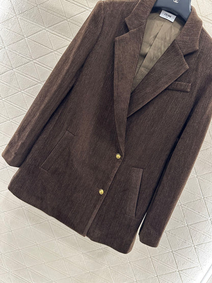 Collar suit waist chain pleated short skirt set