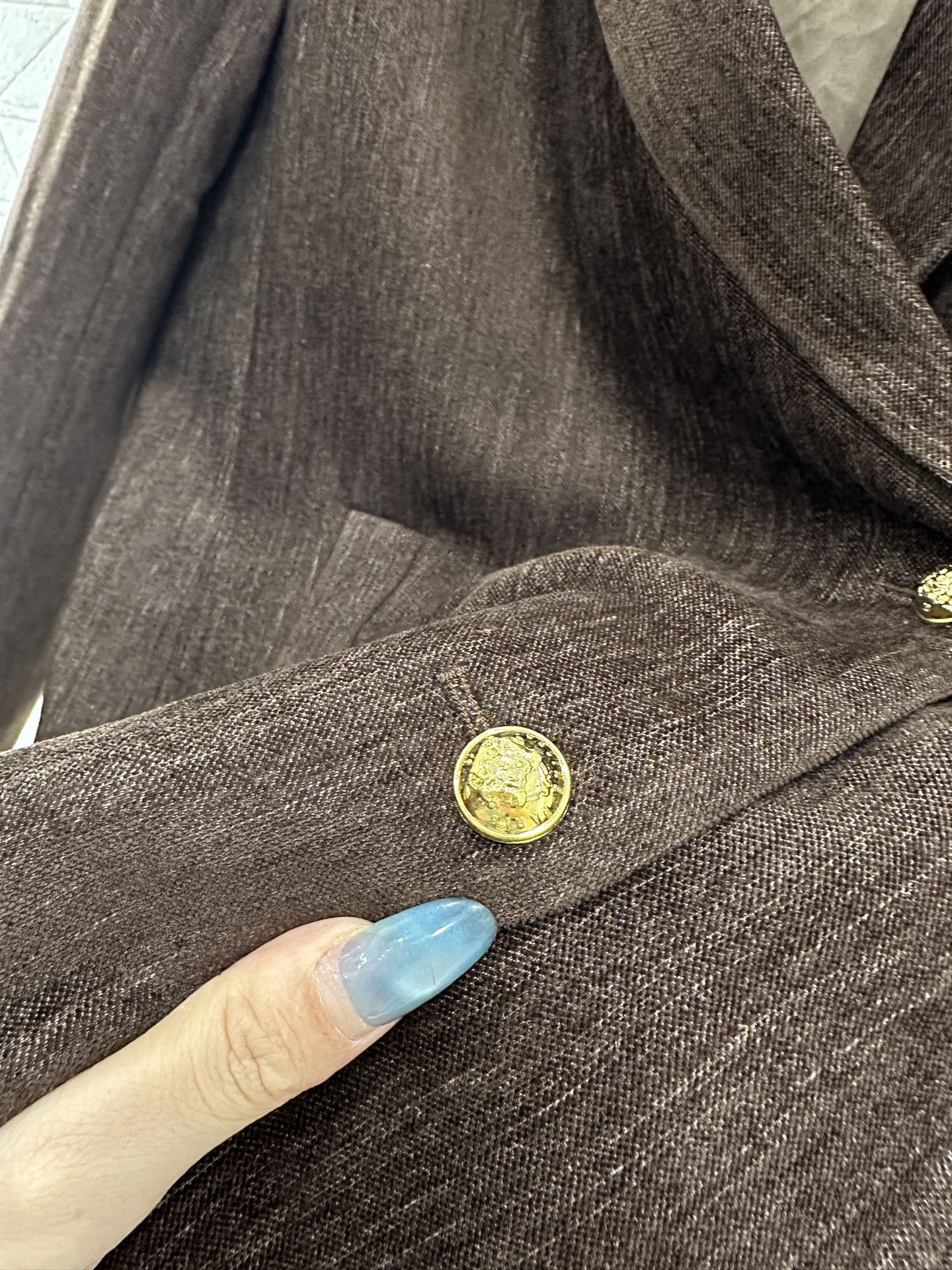 Collar suit waist chain pleated short skirt set