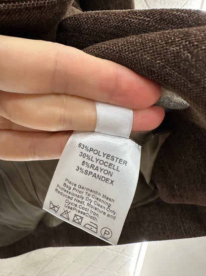 Collar suit waist chain pleated short skirt set