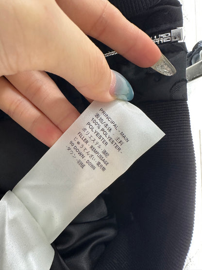 Detachable fur collar jacquard down jacket