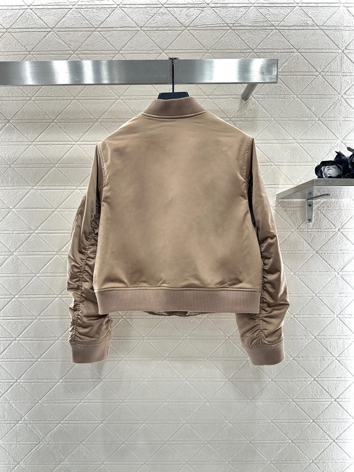 Zipper deconstruction cotton jacket