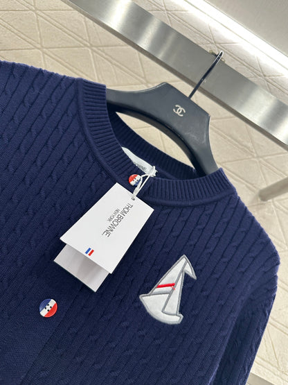 Fried Dough Twists Horizontal Bar Cardigan