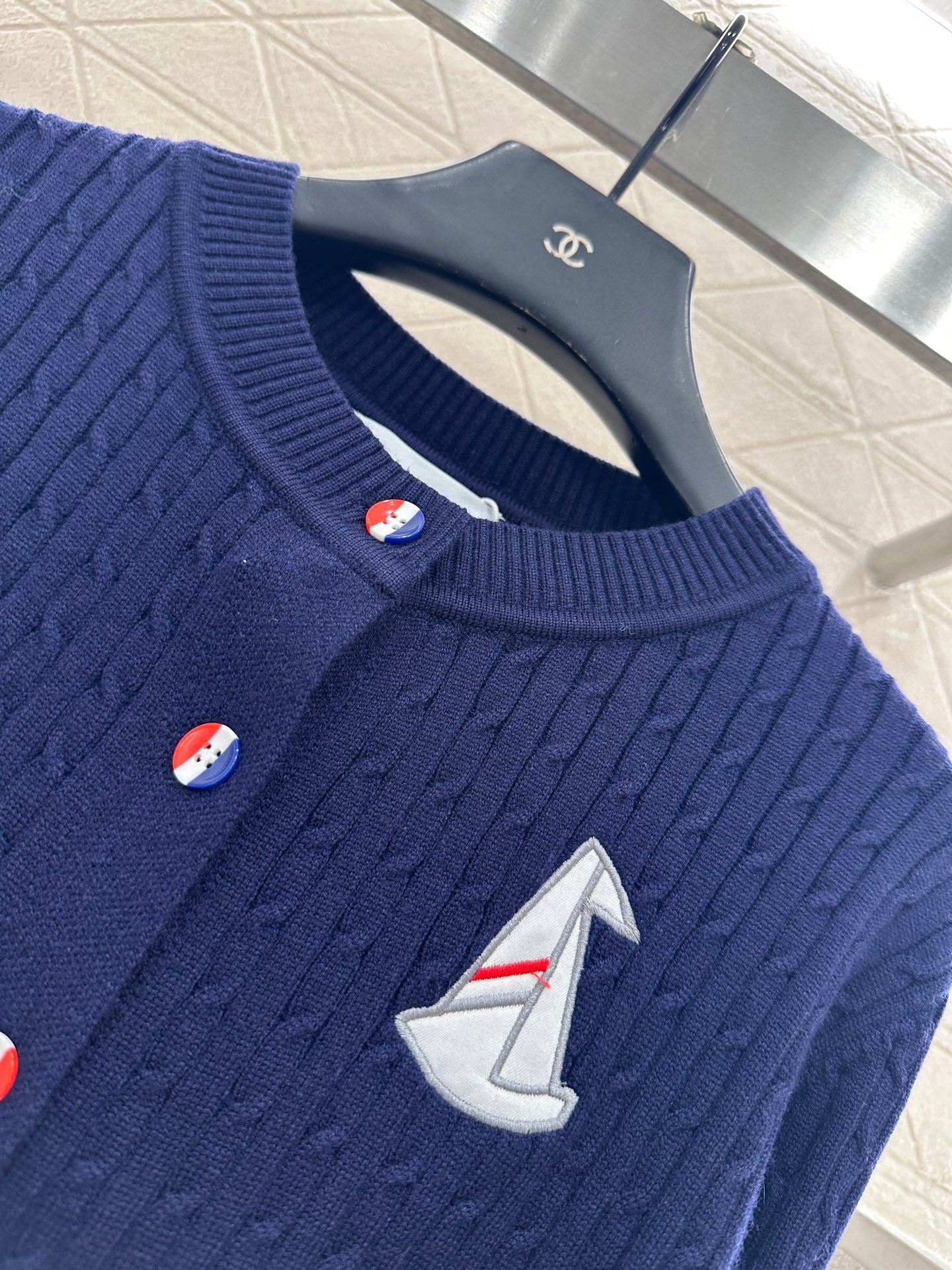 Fried Dough Twists Horizontal Bar Cardigan