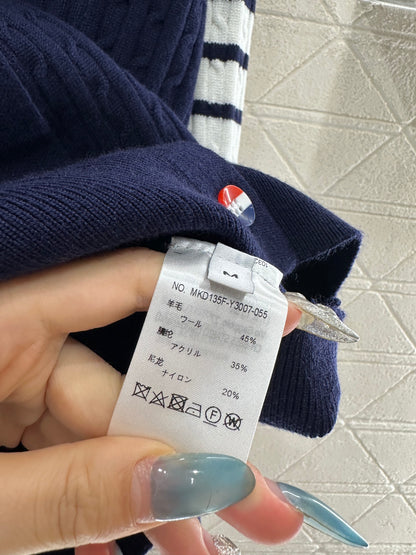 Fried Dough Twists Horizontal Bar Cardigan