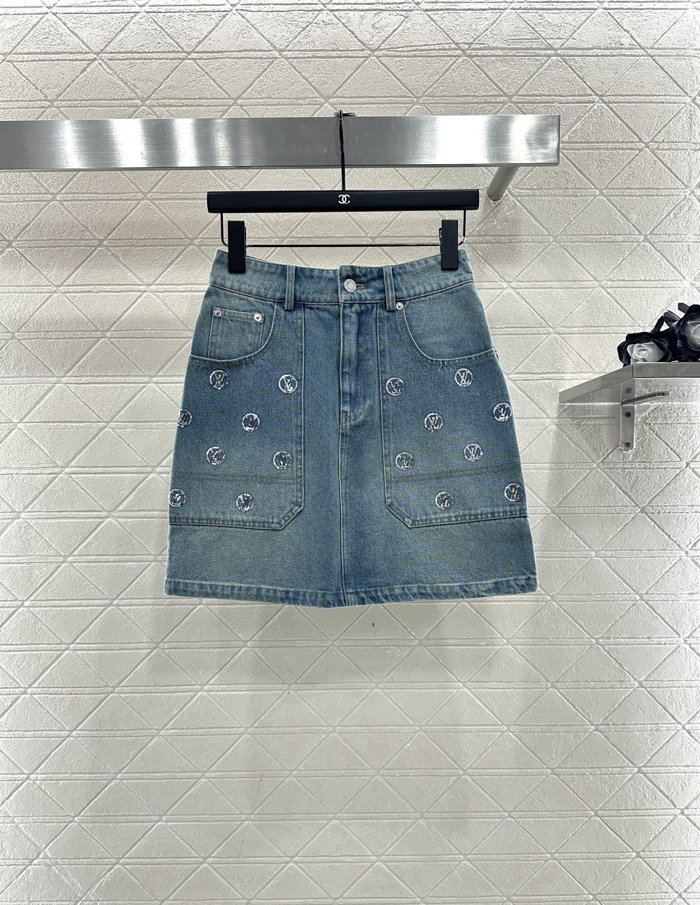 Embroidered bead skirt