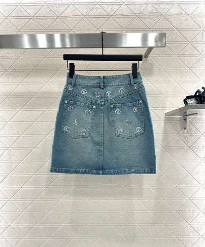 Embroidered bead skirt