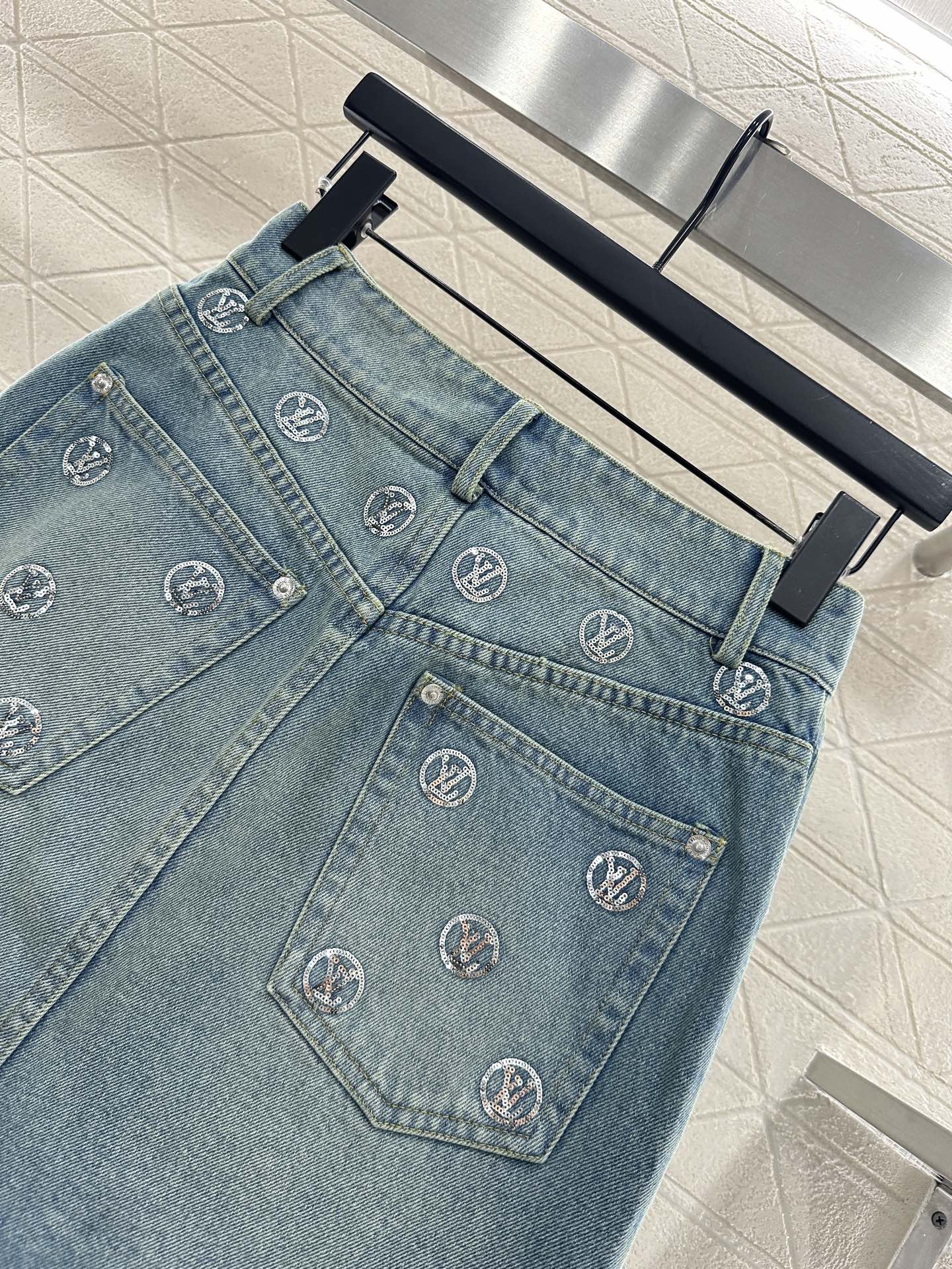 Embroidered bead skirt