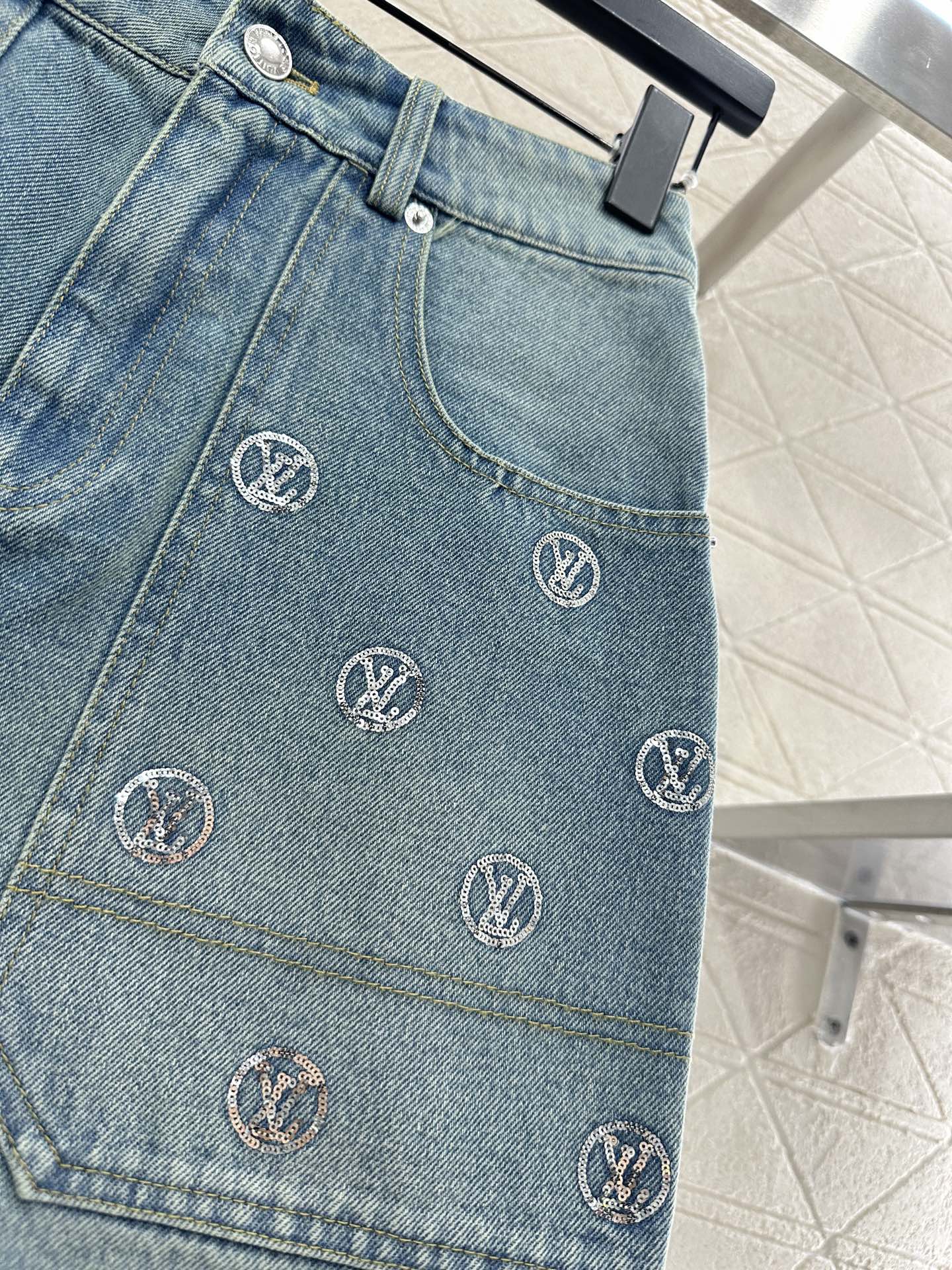 Embroidered bead skirt