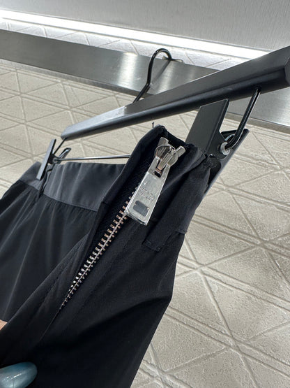 High waisted straight tube nylon skirt