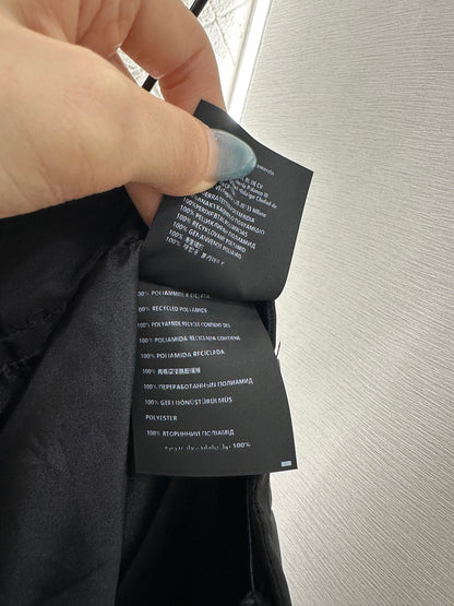 High waisted straight tube nylon skirt