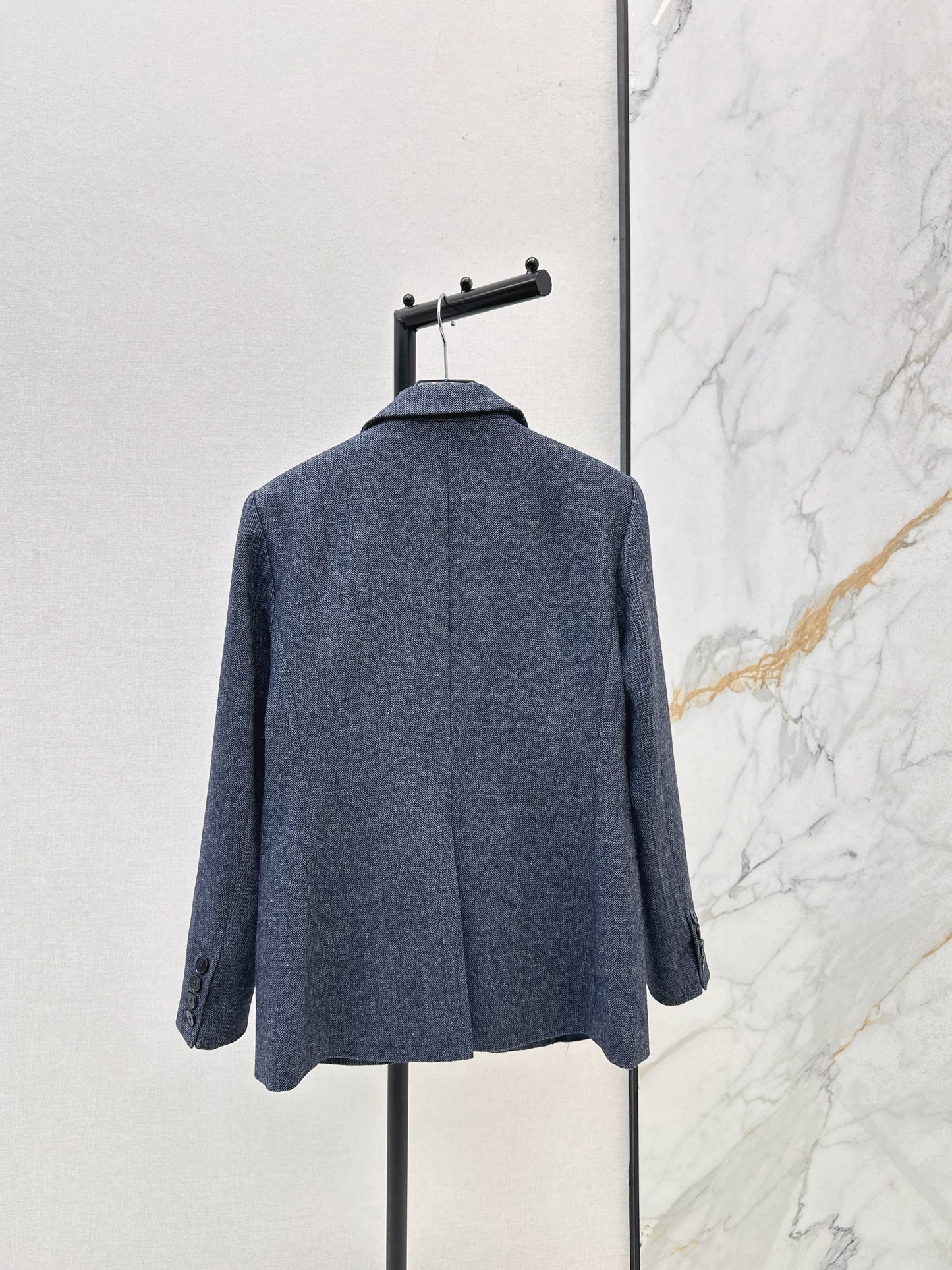 Brooch decoration wool suit jacket