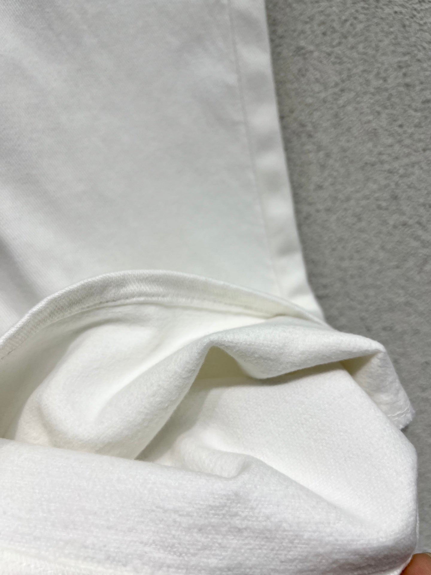 Lamb wool pocket fleece denim pants