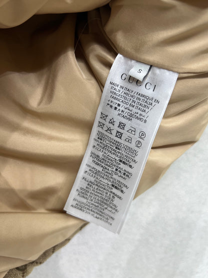 Old flower down jacket vest