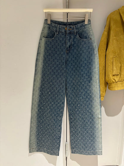 Full printed jeans