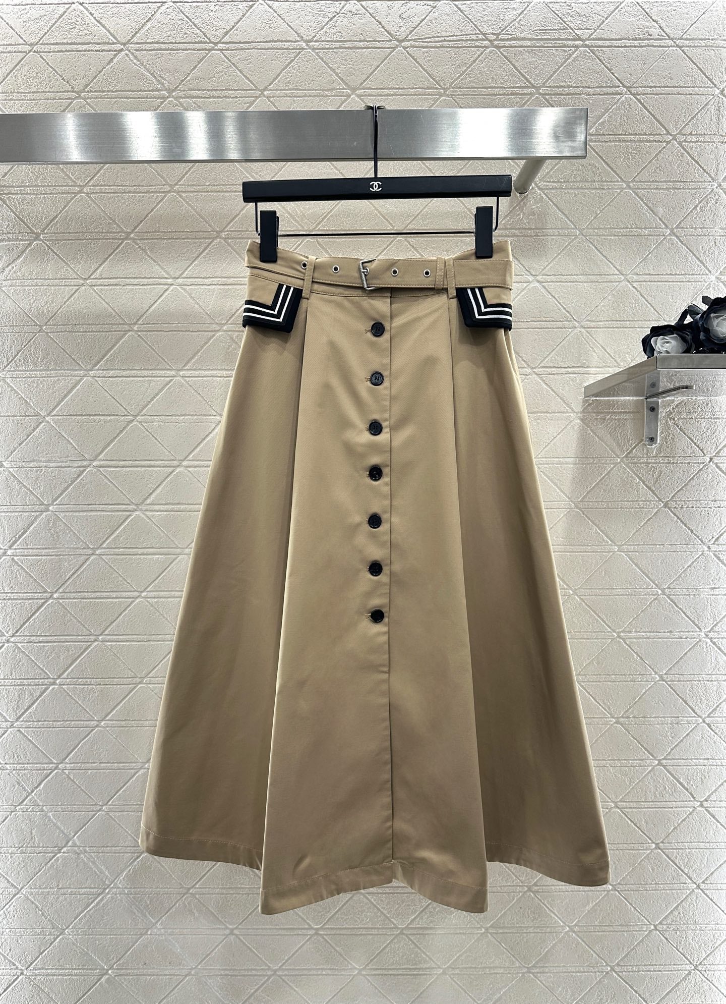 Belt, high waisted umbrella skirt