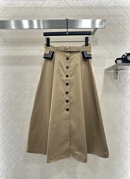 Belt, high waisted umbrella skirt