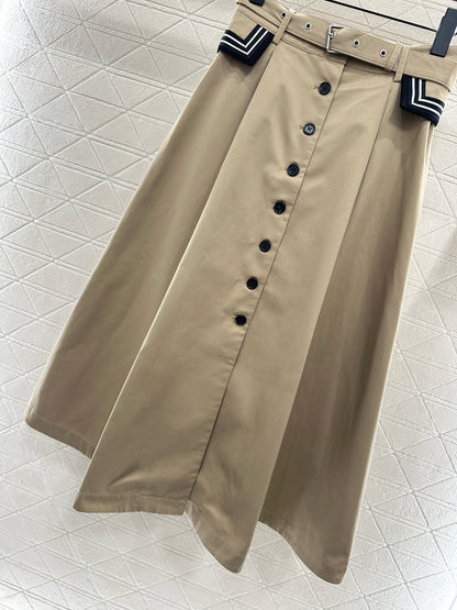 Belt, high waisted umbrella skirt