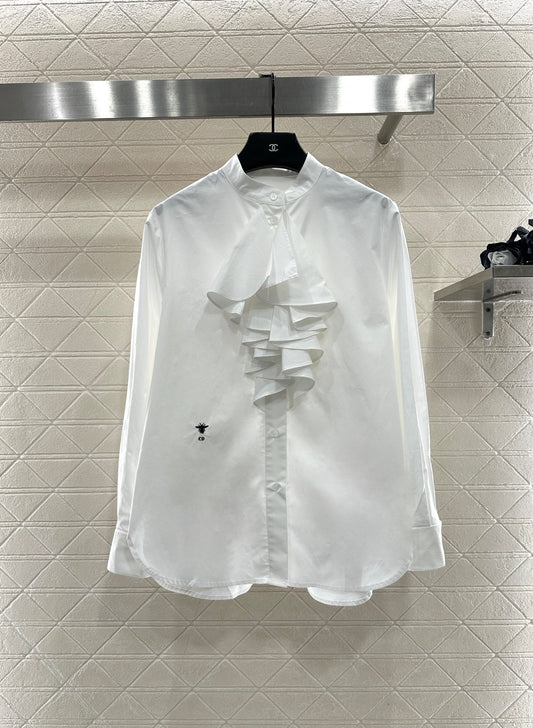 Stacked cake collar shirt