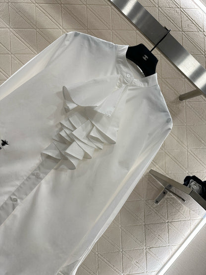 Stacked cake collar shirt