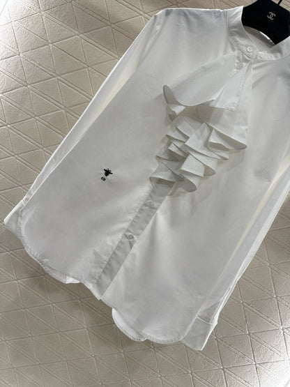 Stacked cake collar shirt