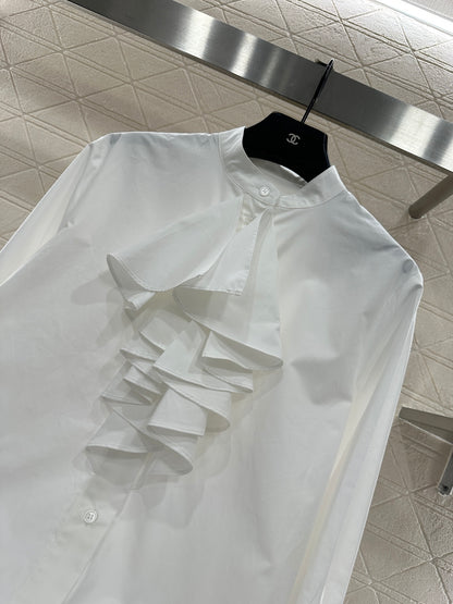 Stacked cake collar shirt