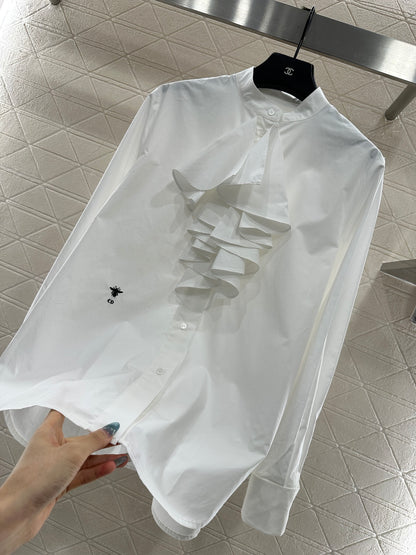 Stacked cake collar shirt