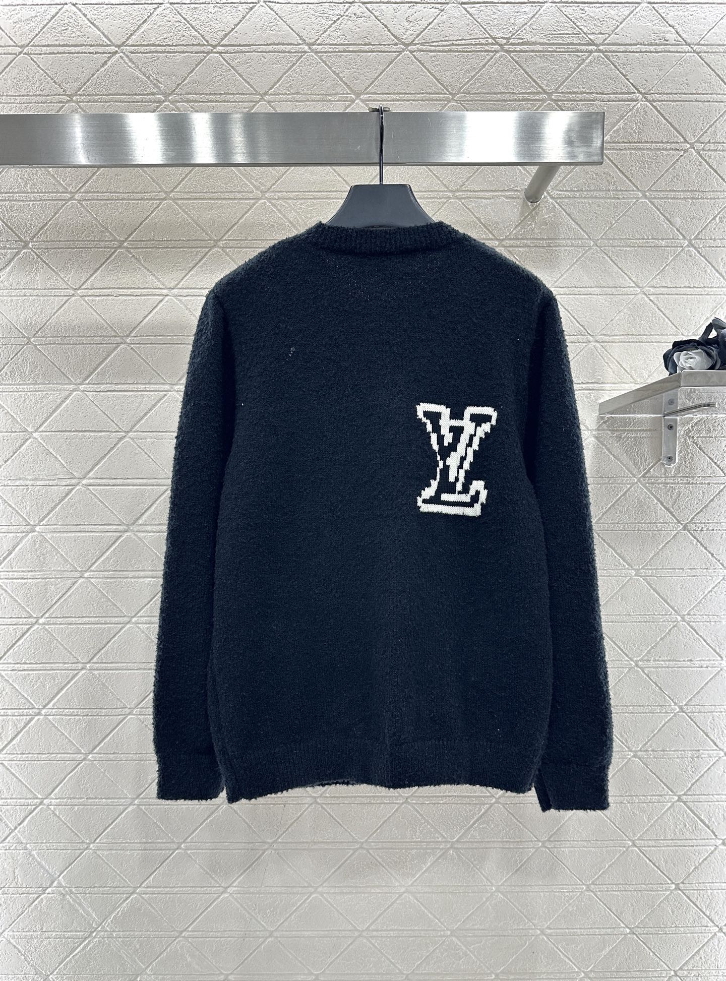 Jacquard knitted cardigan