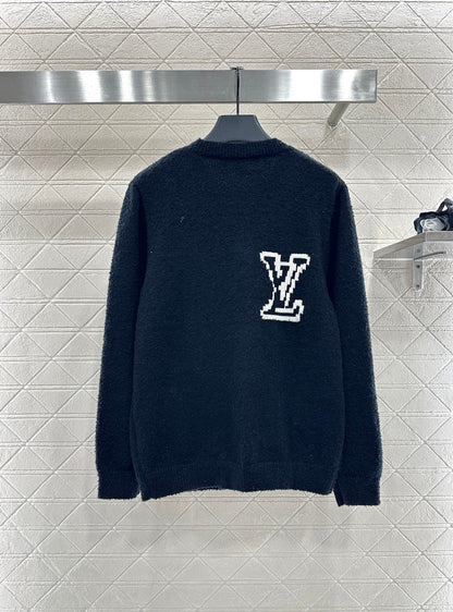 Jacquard knitted cardigan