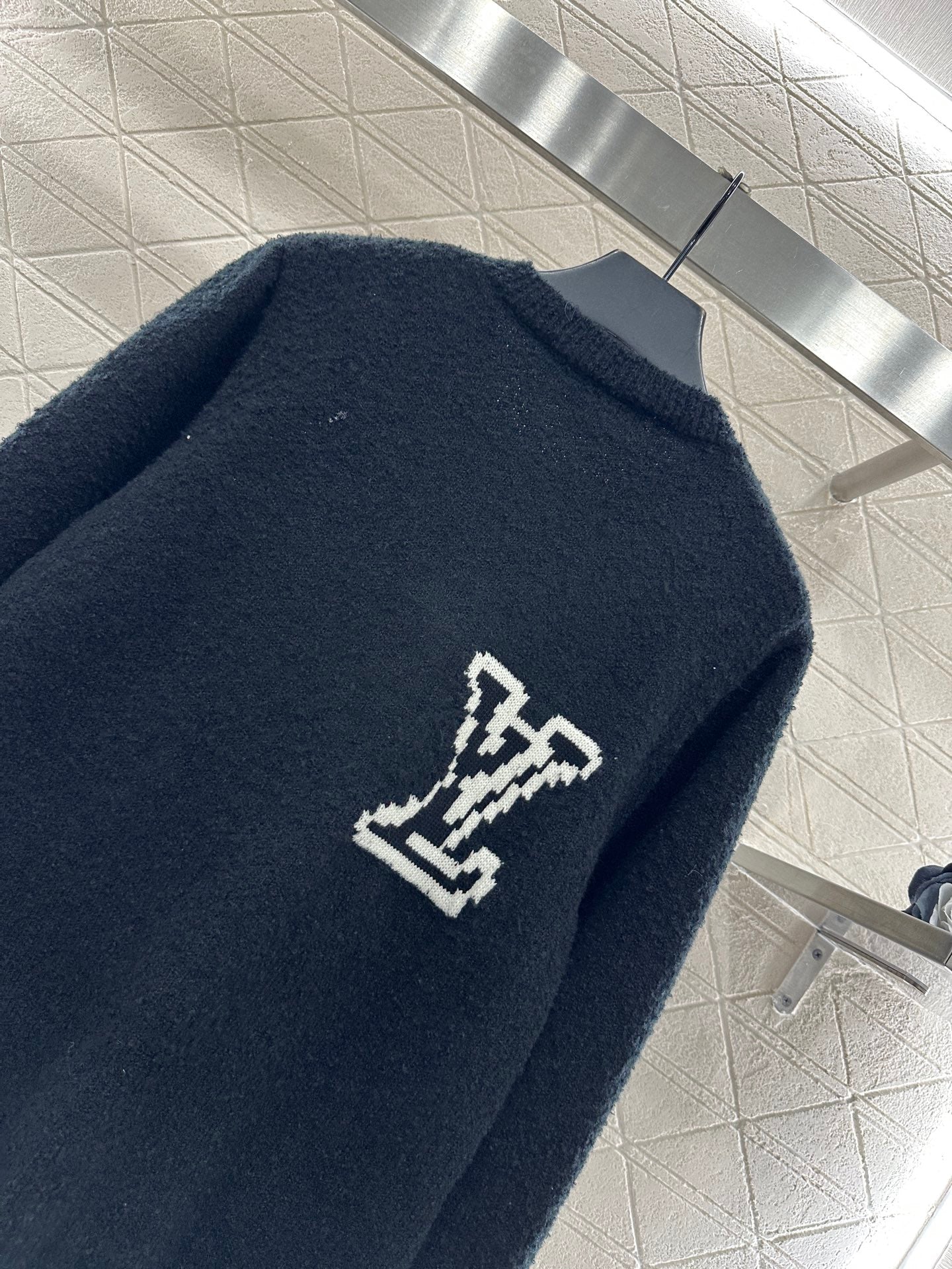 Jacquard knitted cardigan