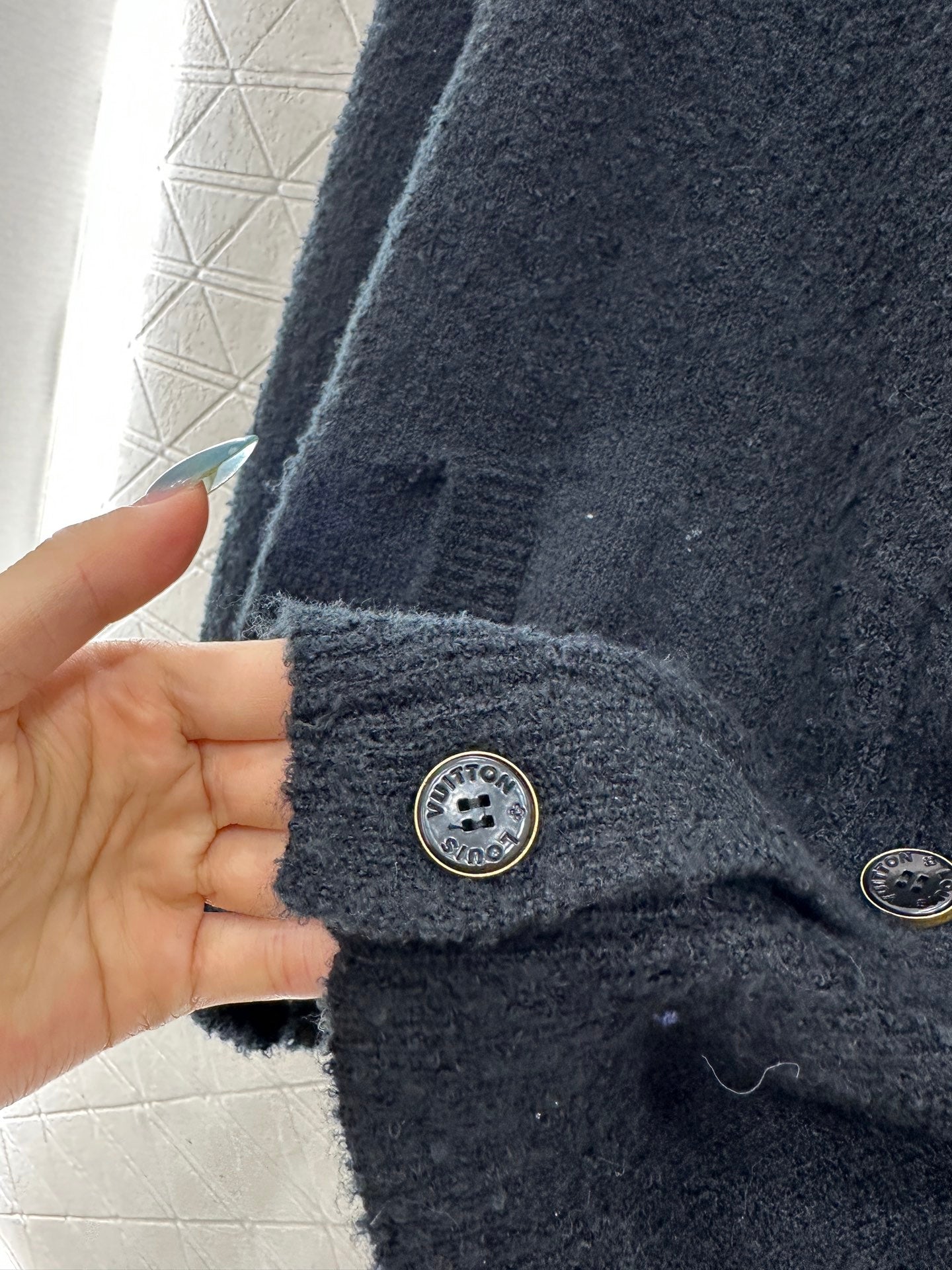 Jacquard knitted cardigan