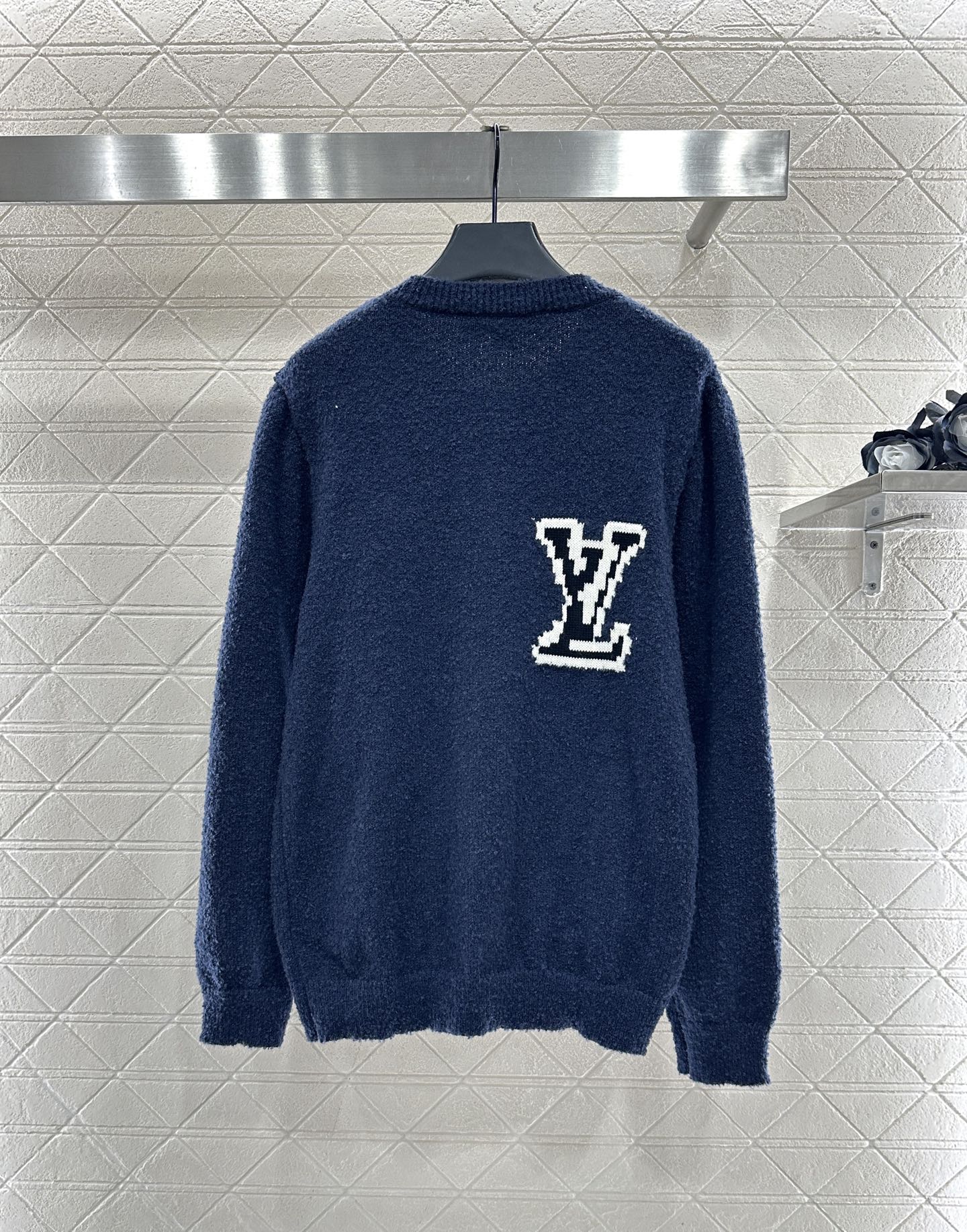 Jacquard knitted cardigan